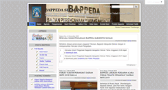 Desktop Screenshot of bappeda.slemankab.go.id