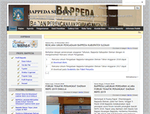 Tablet Screenshot of bappeda.slemankab.go.id