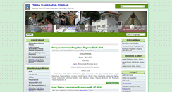 Desktop Screenshot of dinkes.slemankab.go.id