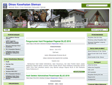Tablet Screenshot of dinkes.slemankab.go.id